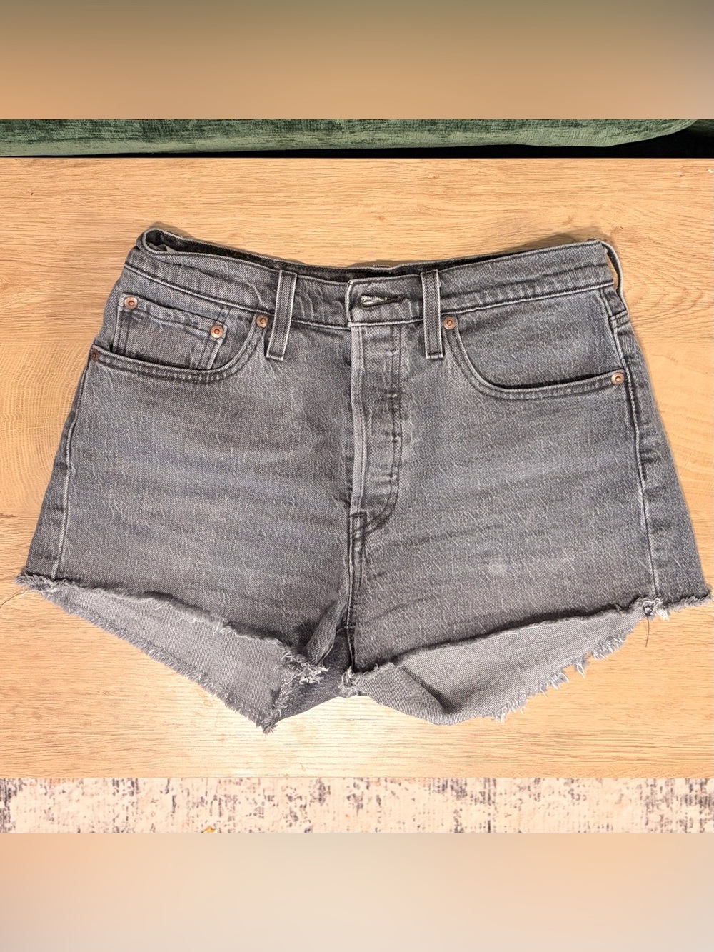 Levi's Gray Denim Shorts